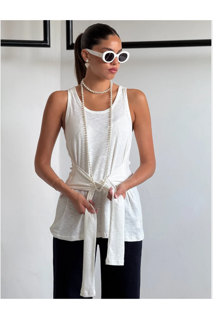 גופיית אוניל - לבן