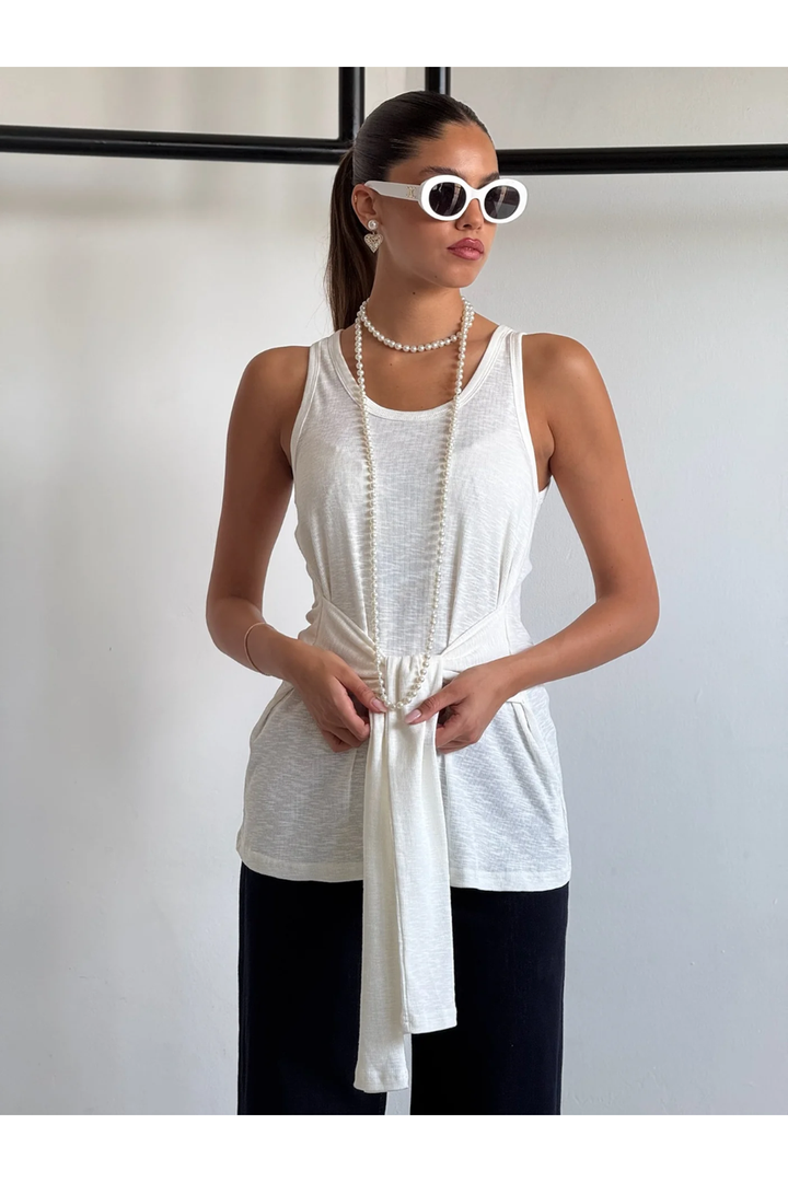 גופיית אוניל - לבן