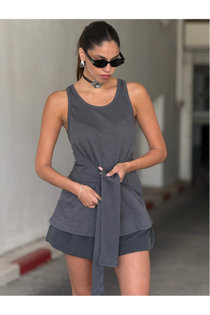 גופיית אוניל - אפור