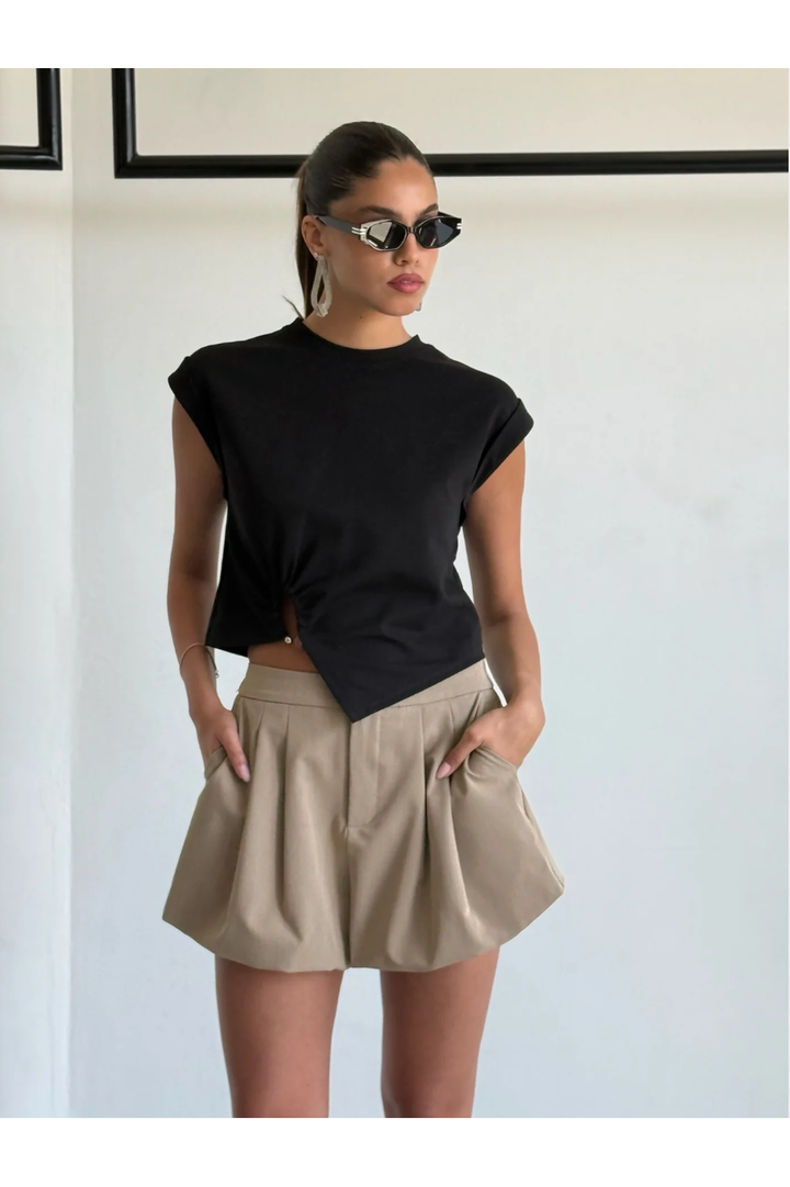 מכנס ריבל - בז'